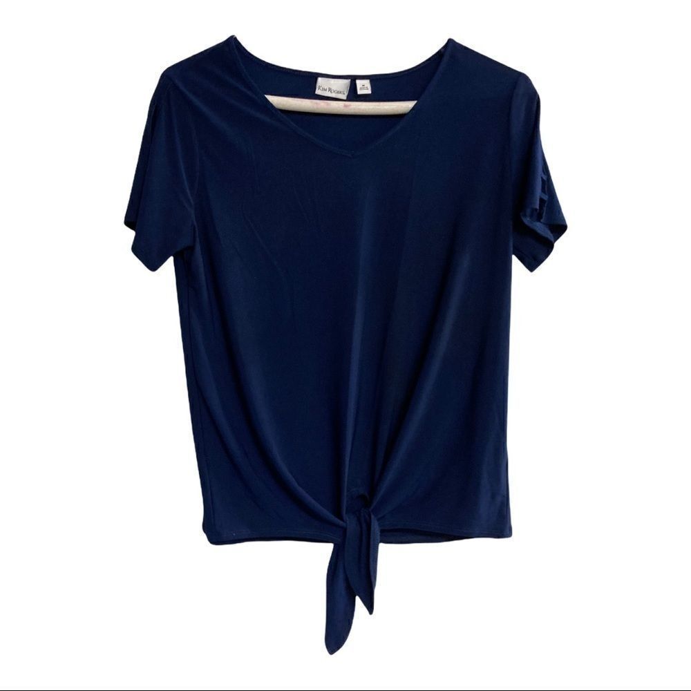 KIM ROGERS,Women’s Blue, Medium, Short Sleeve Top‎